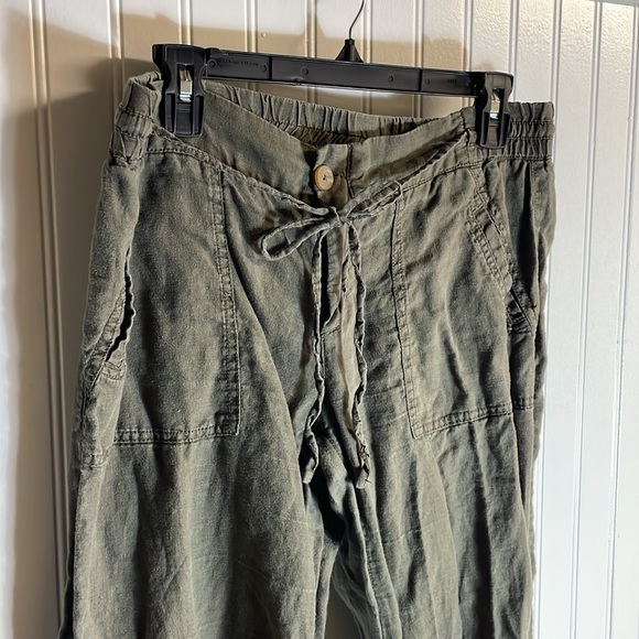 Kut linen size 8 green pants - Picture 2 of 6